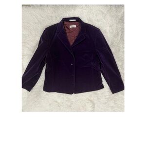 Bernard Zins Purple Velvet Blazer - Size 14 (EUC)